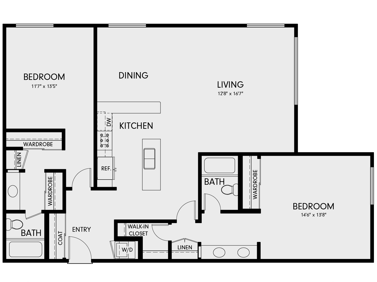 Floor plan layout diagram for 2C8